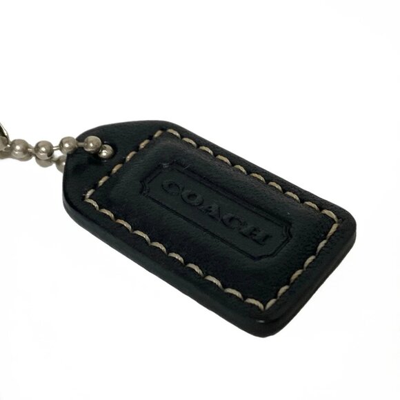 COACH Mini Signature - Black White Jacquard Leather Pouch - Picture 6 of 7